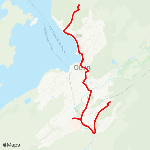 West Coast Motors Kerrera Terrace - Bus Station map