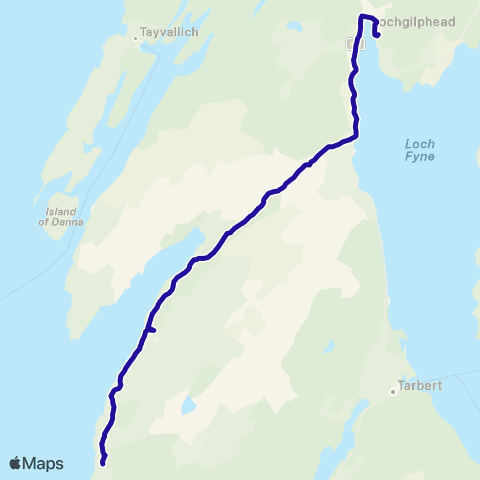 West Coast Motors Lochnell Street - Port Ban Caravan Park map