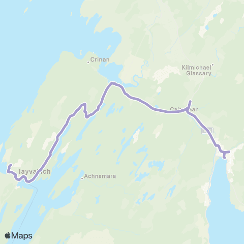 West Coast Motors Carsaig House Road End - Lochnell Street map