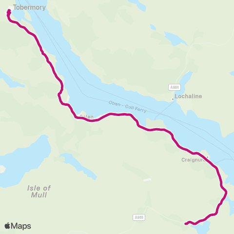 West Coast Motors Ferry Terminal - Ledaig Car Park map