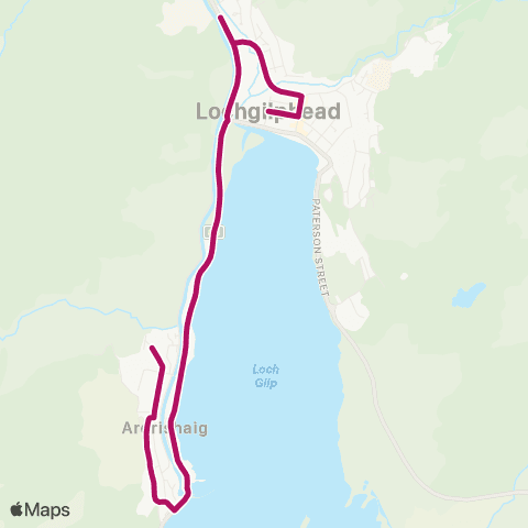 West Coast Motors Upper Glenfyne Pk - Upper Glenfyne Pk map