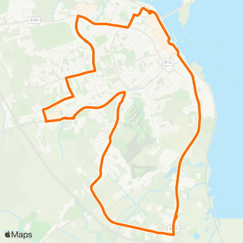 Wexford Bus Drinagh Loop map