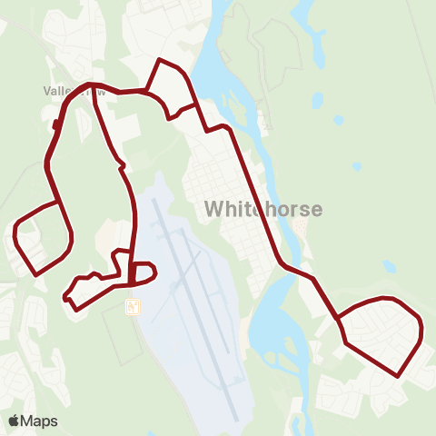 Whitehorse Transit Route 3 map