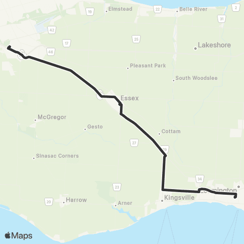 Transit Windsor Ltw Route map