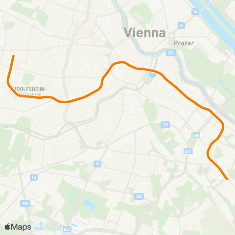Wiener Linien Ottakring - Simmering map