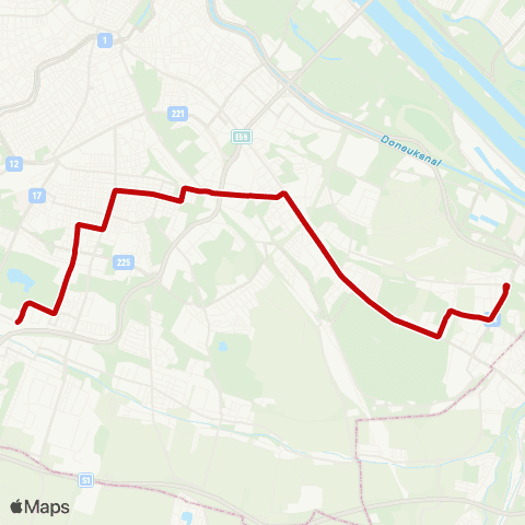 Wiener Linien Otto-Probst-Platz - Kaiserebersdorf, Zinnergasse map