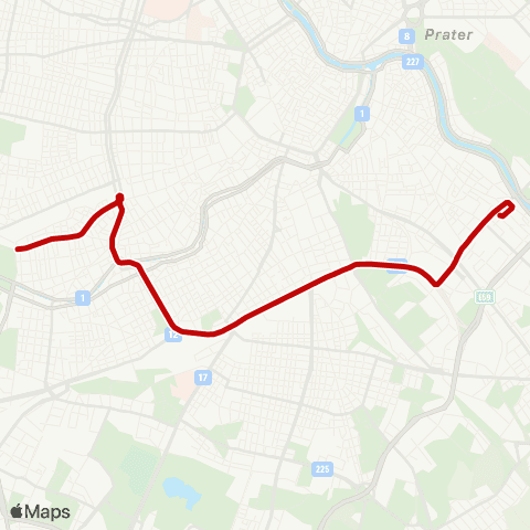 Wiener Linien Burggasse-Stadthalle - St. Marx map