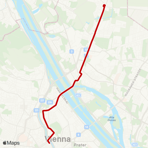 Wiener Linien Schottenring - Stammersdorf map