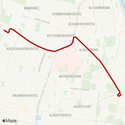 Wiener Linien Schottentor - Antonigasse map