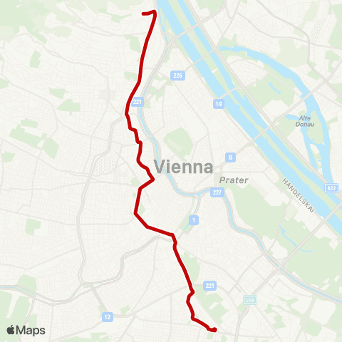 Wiener Linien Absberggasse - Nußdorf, Beethovengang map