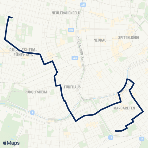 Wiener Linien Schmelz, Gablenzgasse - Eichenstraße map