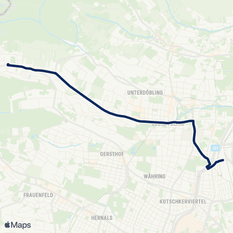 Wiener Linien Spittelau - Salmannsdorf map