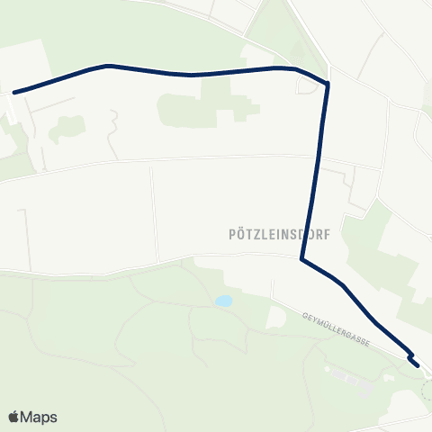 Wiener Linien Pötzleinsdorf - Neustifter Friedhof 3.Tor map