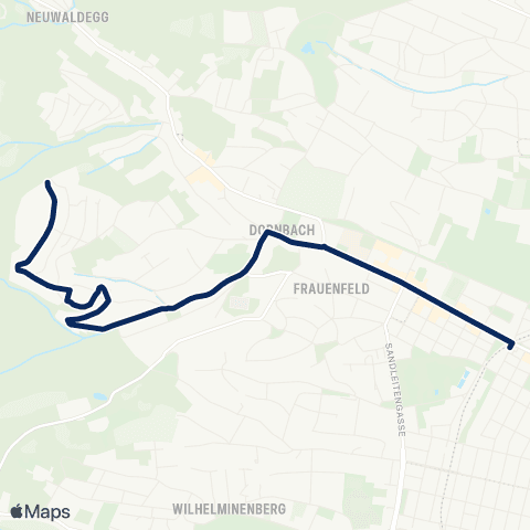 Wiener Linien Hernals - Mitterberg map