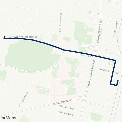 Wiener Linien Ottakring - Liebhartstal map