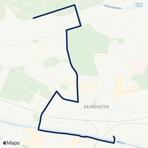 Wiener Linien Unter St. Veit - Klinik Penzing map