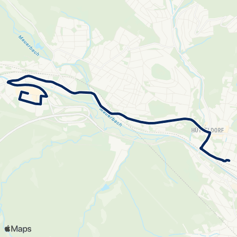 Wiener Linien Hütteldorf - Auhof map