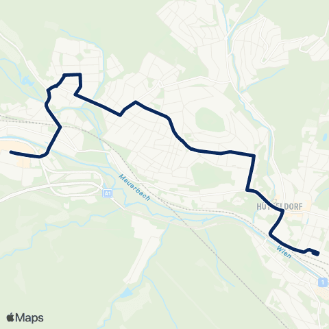 Wiener Linien Hütteldorf - Auhof map