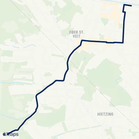 Wiener Linien Ober St. Veit - St. Veiter Tor map
