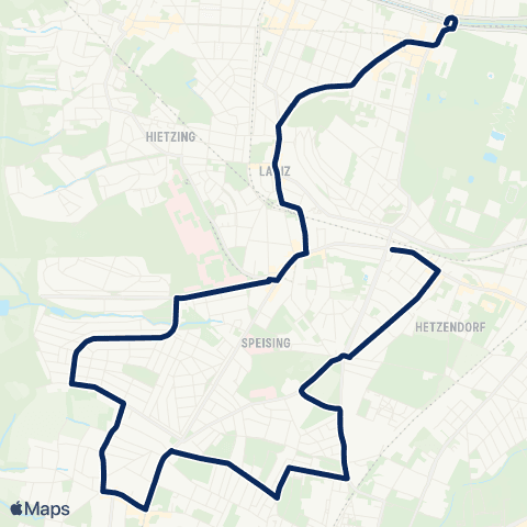Wiener Linien Hietzing - Atzgersdorf map