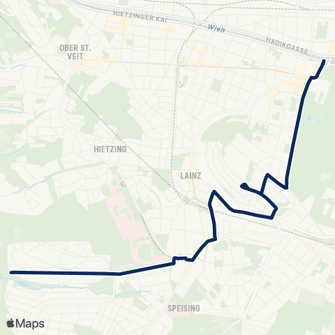 Wiener Linien Hietzing - Lainzer Tor map