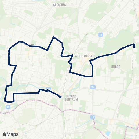 Wiener Linien Alterlaa - Liesing map