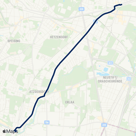 Wiener Linien Meidling, Eichenstr. - Liesing map