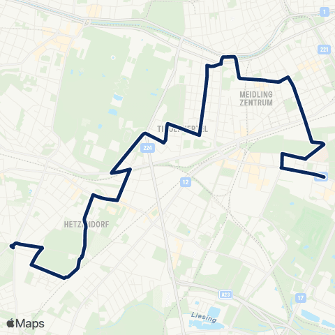 Wiener Linien Gesundheitszentrum Süd - Am Rosenhügel map