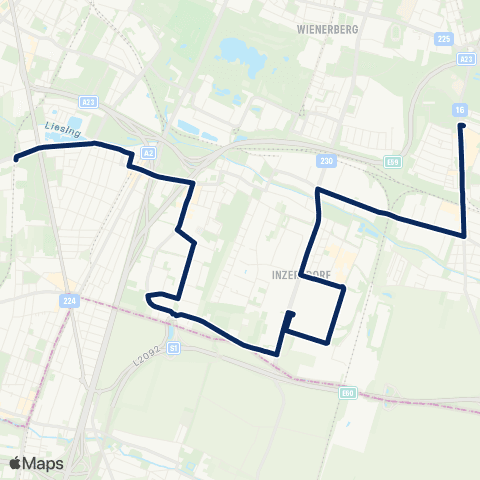 Wiener Linien Alaudagasse - Alterlaa map