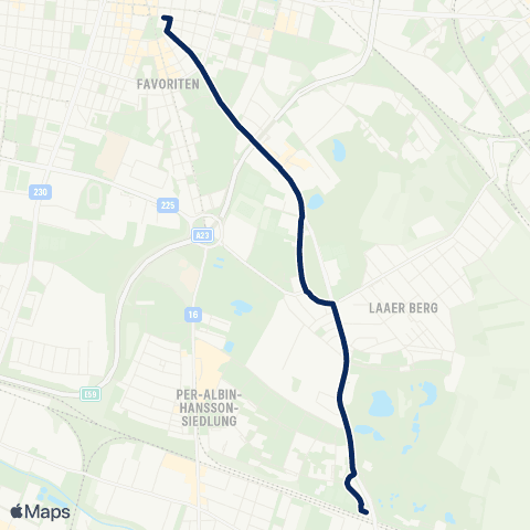 Wiener Linien Reumannplatz - Oberlaa map