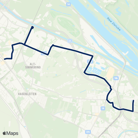 Wiener Linien Enkplatz - Alberner Hafen map