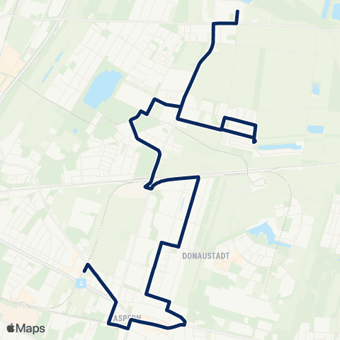 Wiener Linien Aspernstraße - Breitenlee Schule map