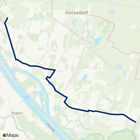 Wiener Linien Kagraner Platz - Strebersdorf,Edmund-Hawranek-Platz map