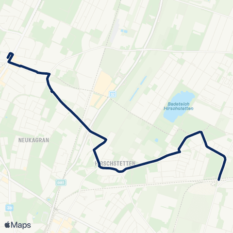 Wiener Linien Kagraner Platz - Hausfeldstraße map