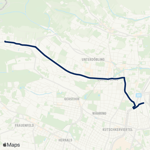Wiener Linien Spittelau - Salmannsdorf map