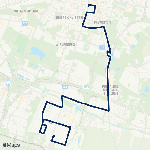 Wiener Linien Quellenplatz - Inzersdorf, Großmarkt map