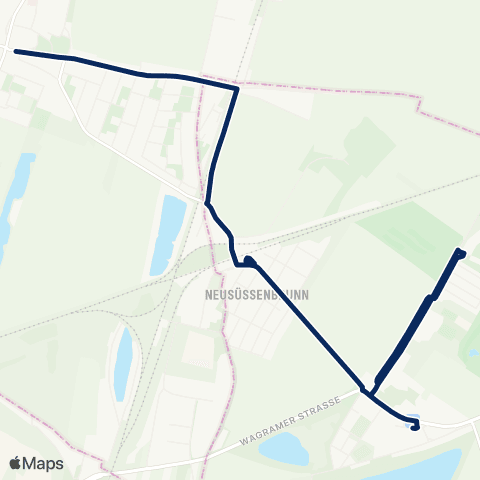 Wiener Linien Süßenbrunner Platz - Gerasdorf Postamt map