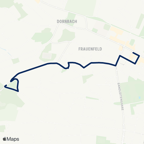 Wiener Linien Dornbach - Predigtstuhl map