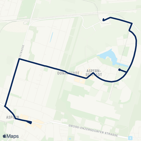 Wiener Linien Siegesplatz - Aspern Nord map