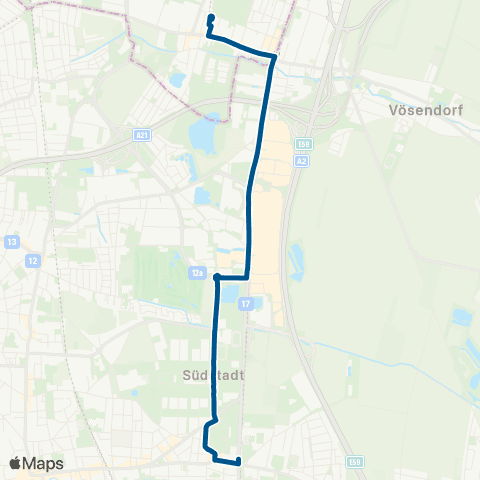 Wiener Lokalbahnen Siebenhirten - Wiener Neudorf map