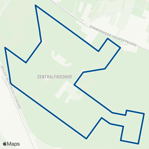 Wiener Linien Ringlinie Zentralfriedhof map