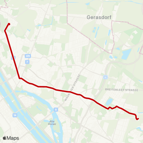 Wiener Linien Aspern Nord - Strebersdorf,Edmund-Hawranek-Platz map