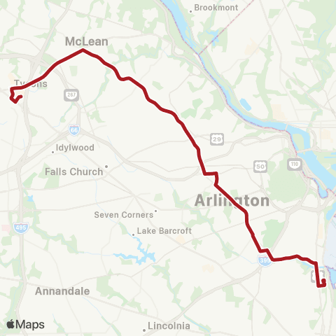 Metrobus Glebe Rd map