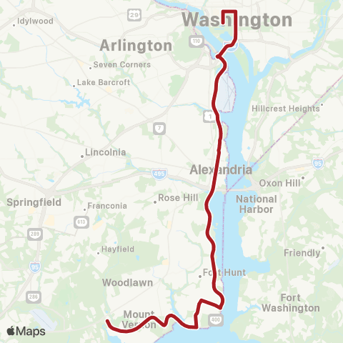 Metrobus Mt Vernon Estate Exp map