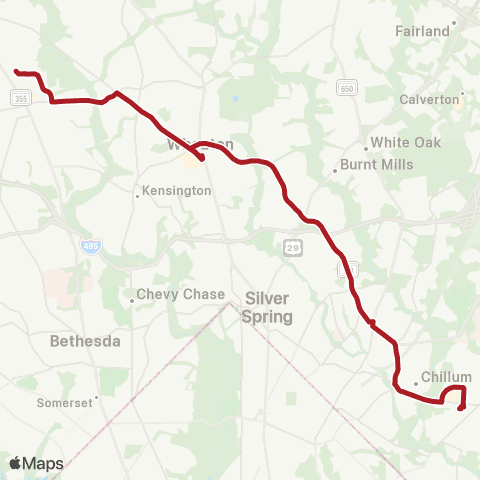 Metrobus University Blvd map