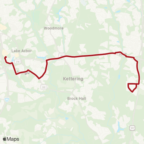Metrobus Central Av-Trade Zone map