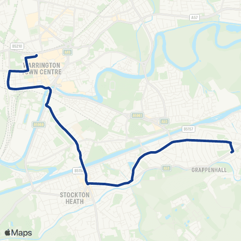 Warrington's Own Buses Warrington Bus Interchange Stand K - E View map