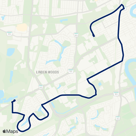 Winnipeg Transit Chevrier map