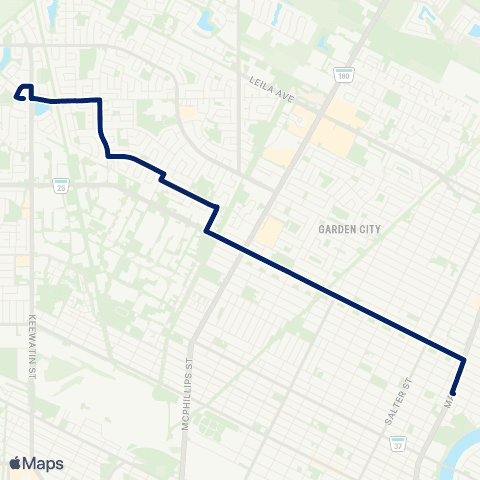 Winnipeg Transit Inkster map