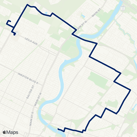 Winnipeg Transit Murray - Grey map